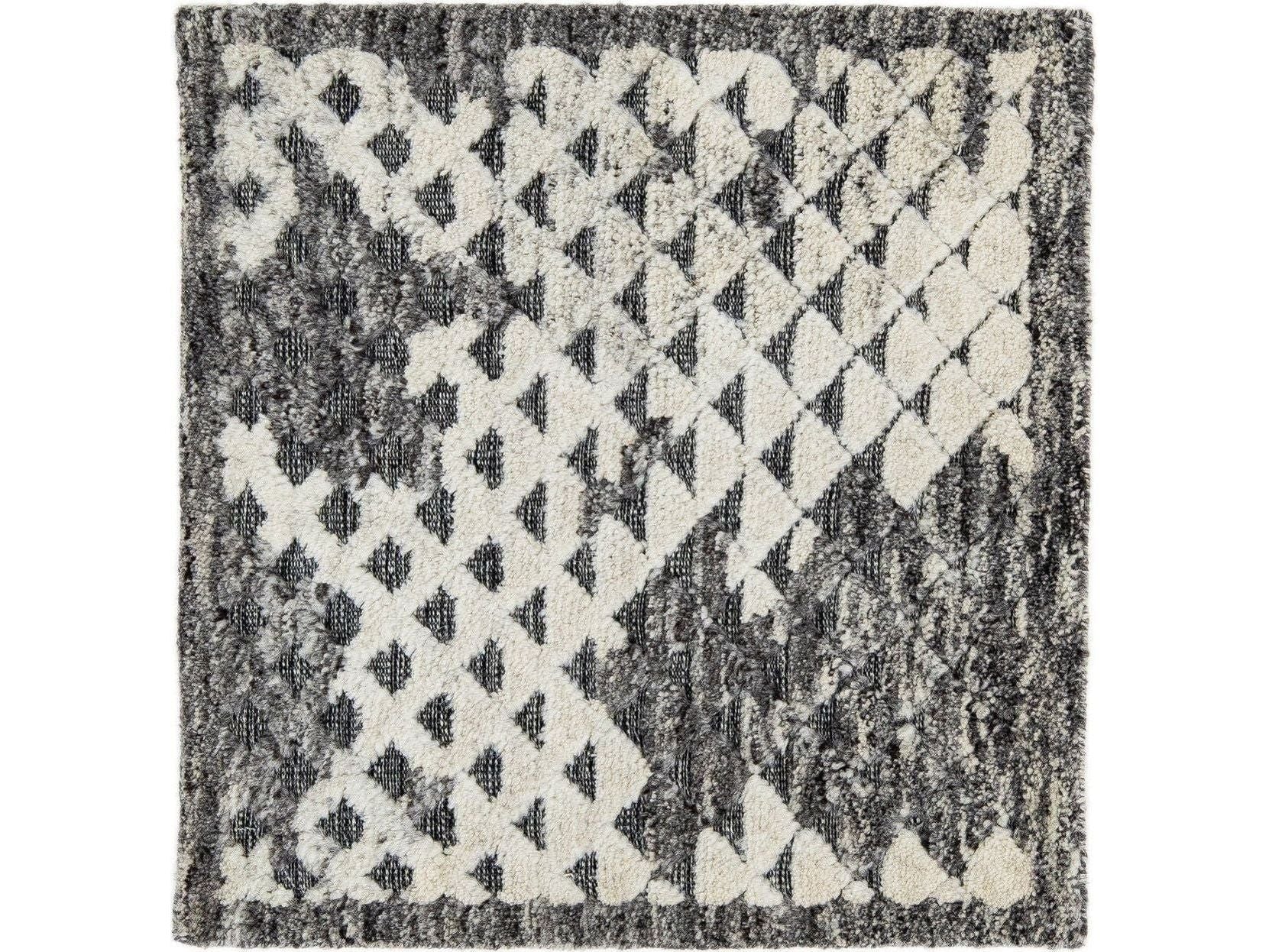 Modern Moroccan Style Custom Wool Rug