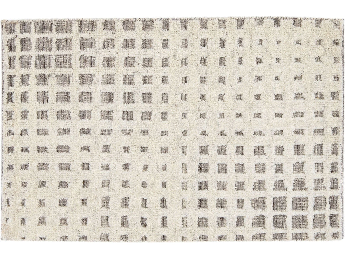 Modern Moroccan Wool Custom Rug