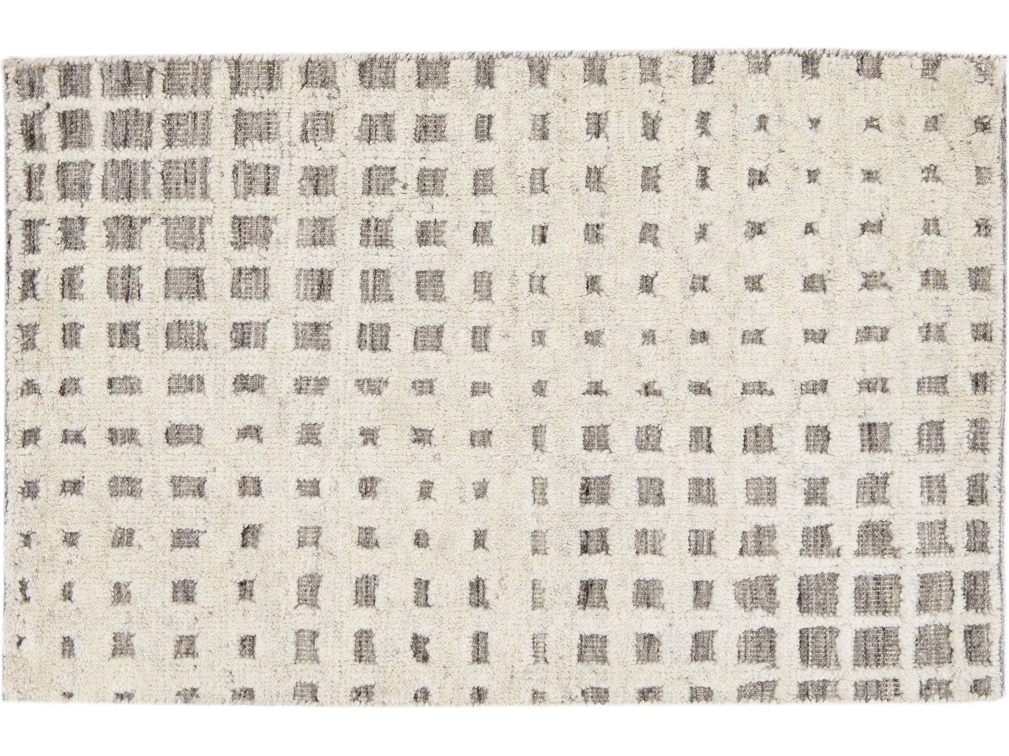 Modern Moroccan Style Custom Wool Rug
