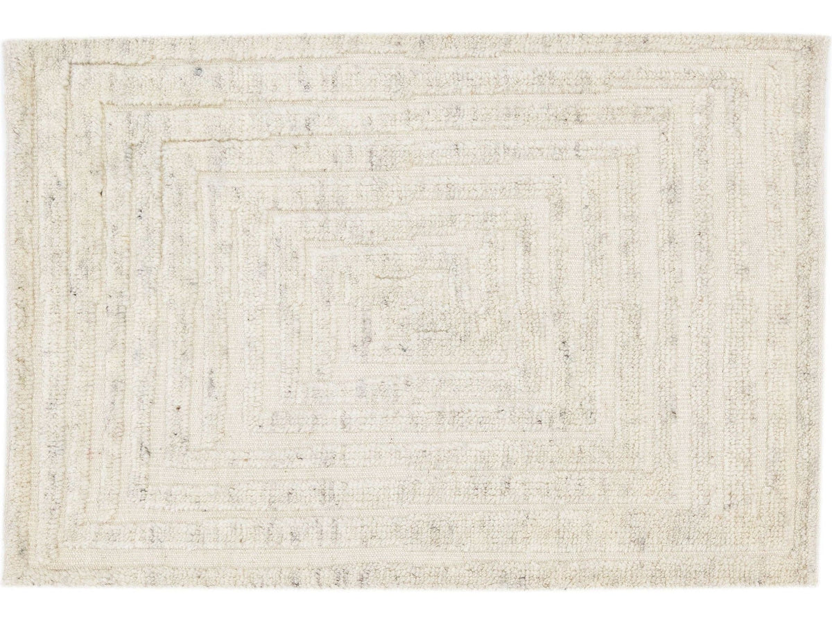 Modern Moroccan Wool Custom Rug
