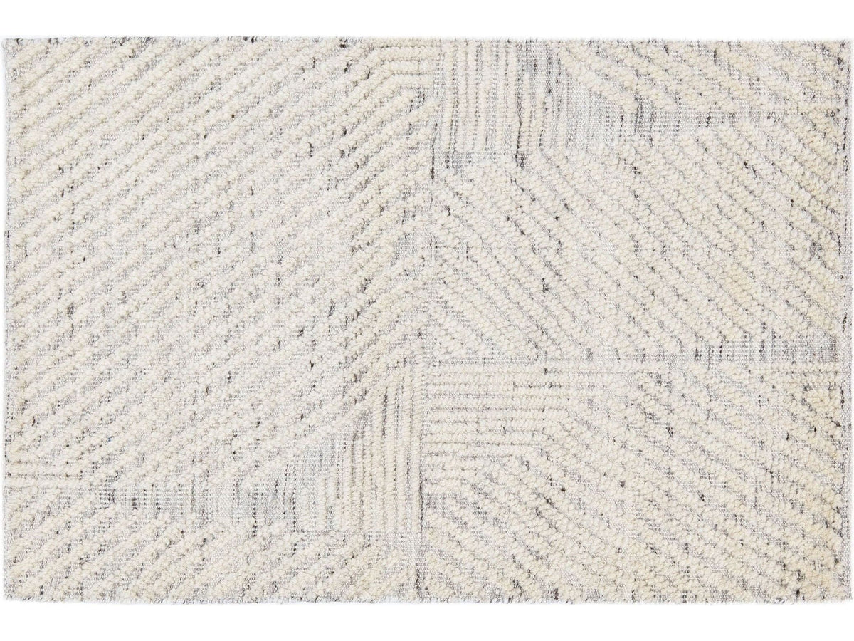Modern Moroccan Wool Custom Rug