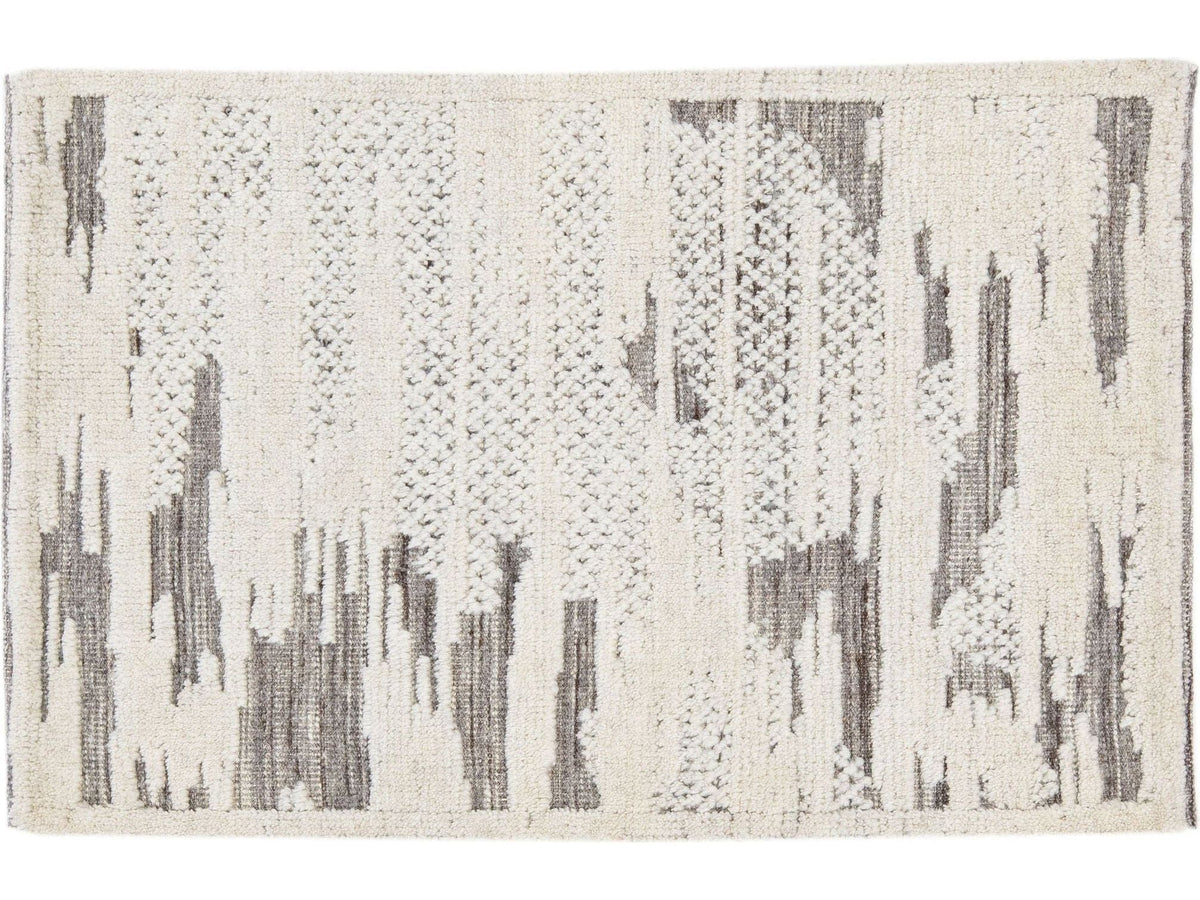 Modern Moroccan Wool Custom Rug