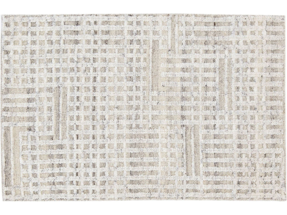 Modern Moroccan Wool Custom Rug