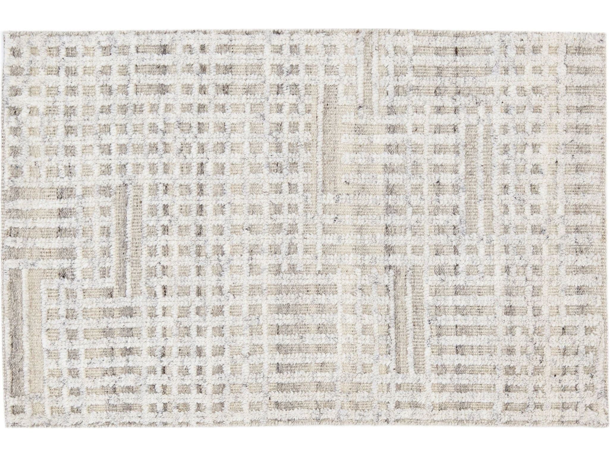 Modern Moroccan Style Custom Wool Rug