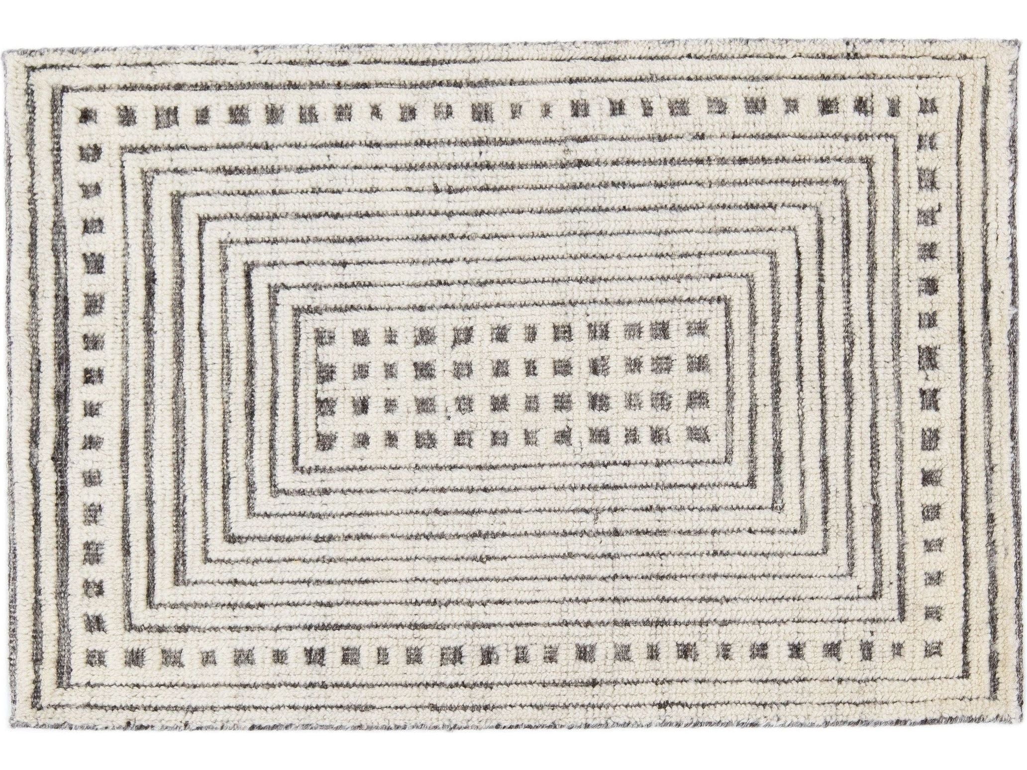 Modern Moroccan Style Custom Wool Rug