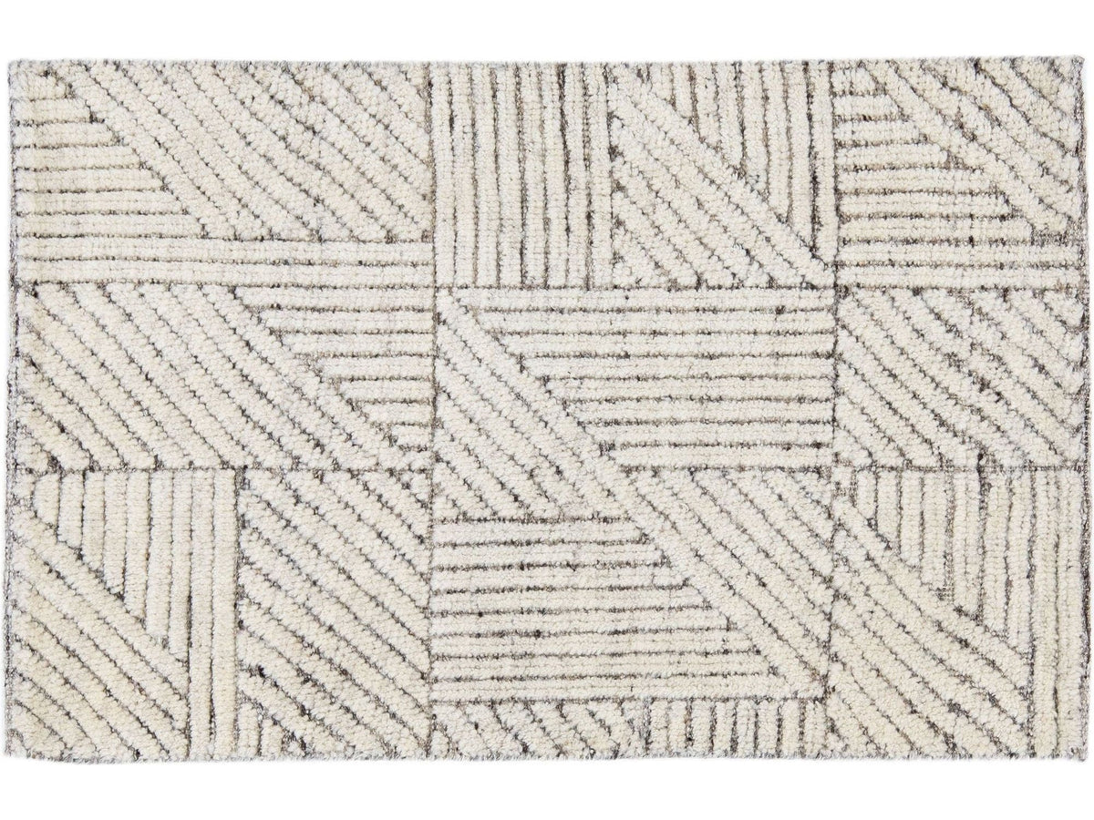 Modern Moroccan Wool Custom Rug