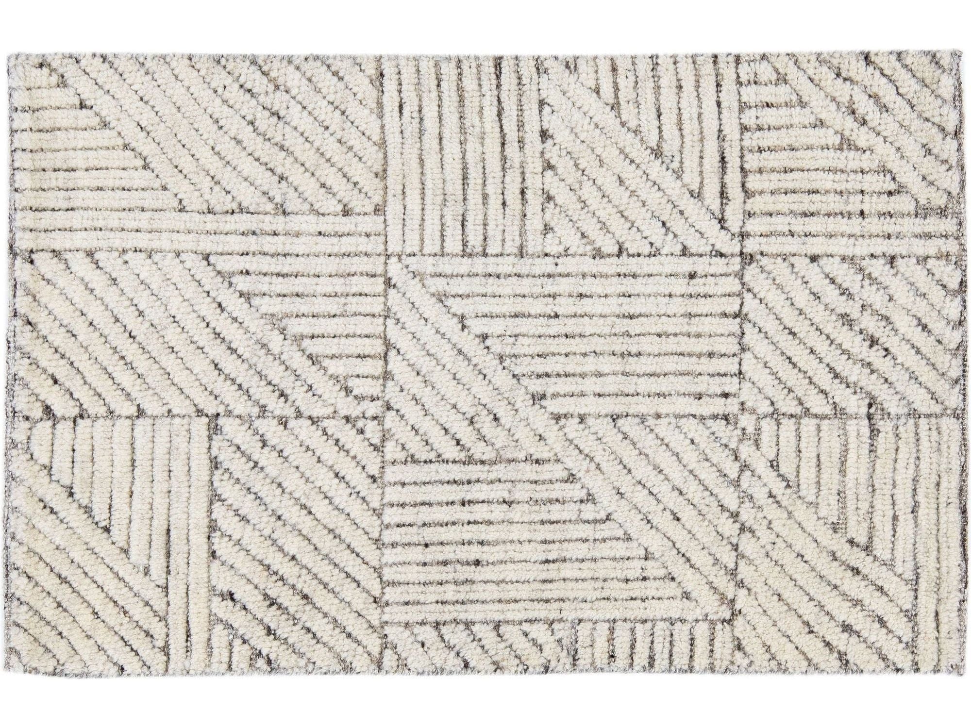 Modern Moroccan Style Custom Wool Rug