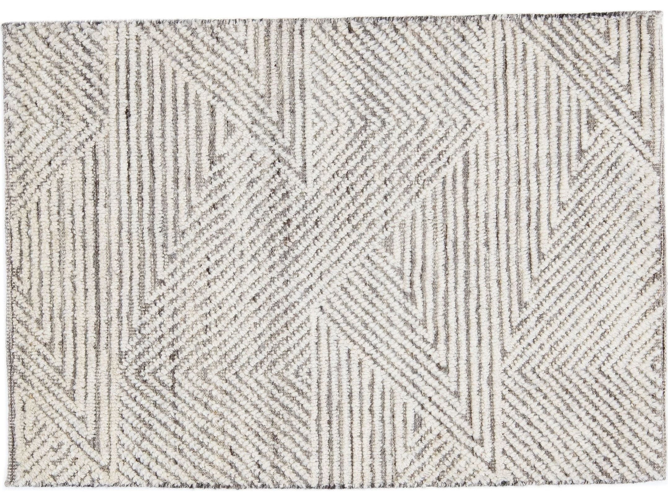 Modern Moroccan Style Custom Wool Rug