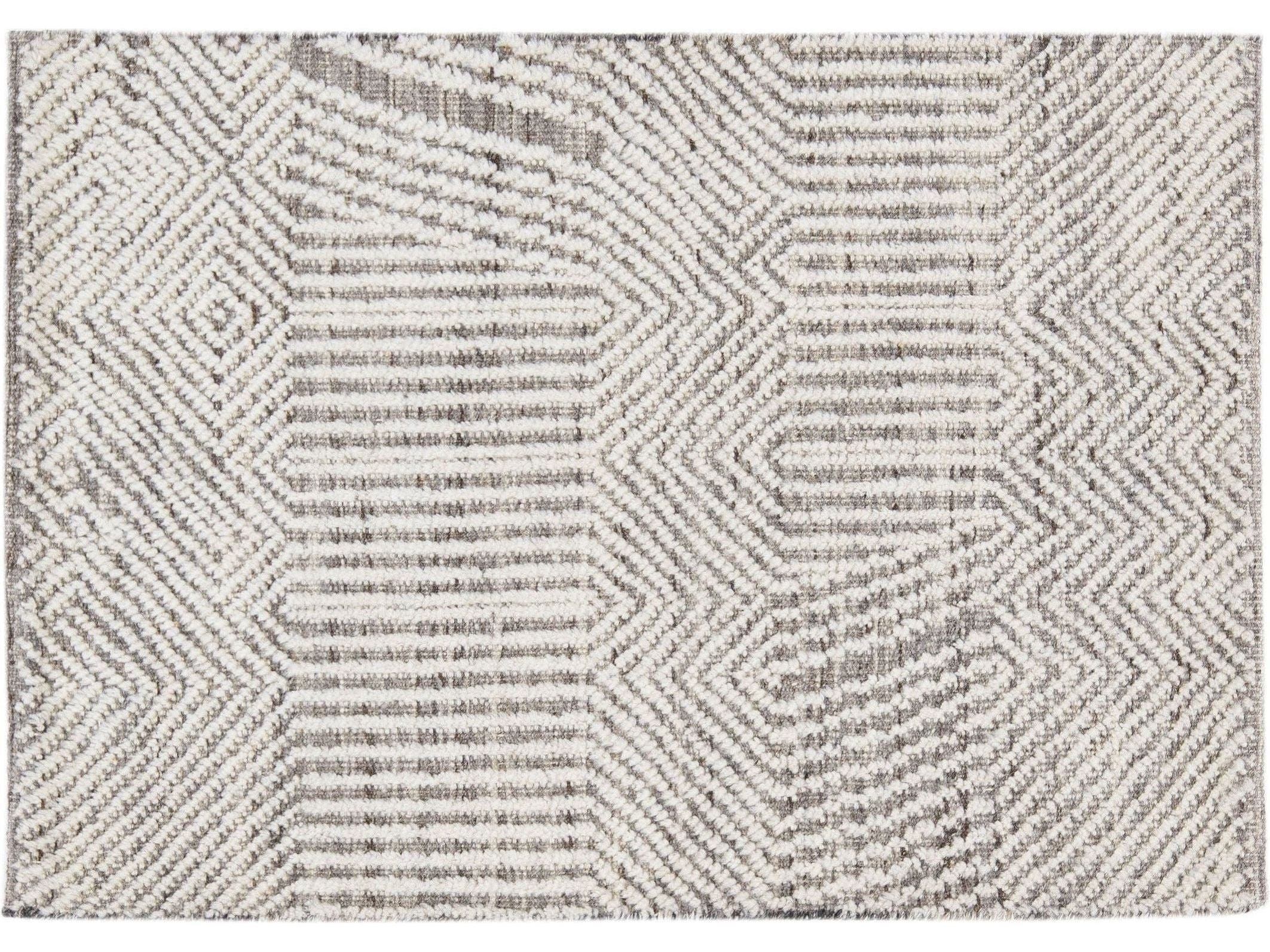Modern Moroccan Style Custom Wool Rug