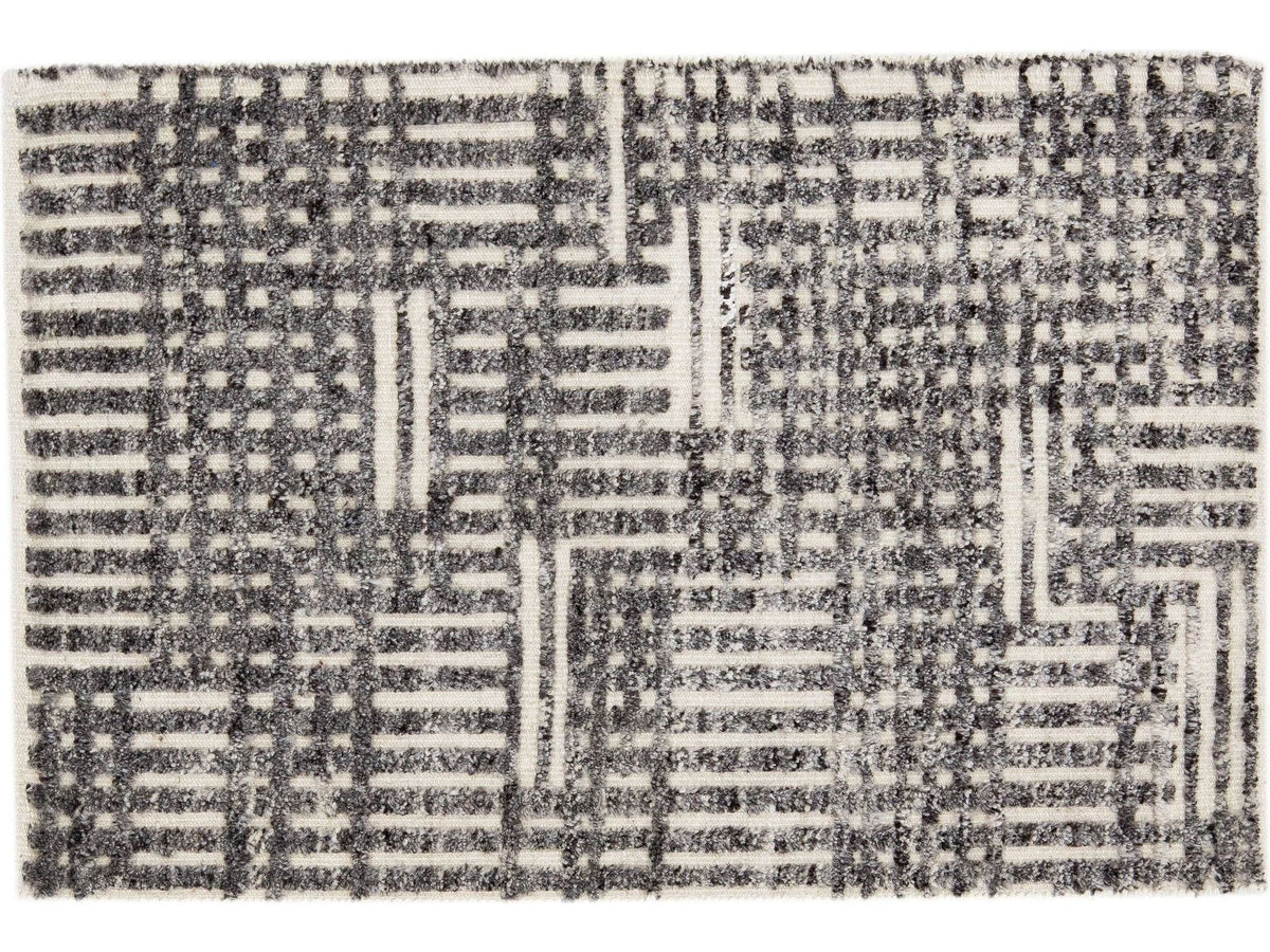 Modern Moroccan Wool Custom Rug