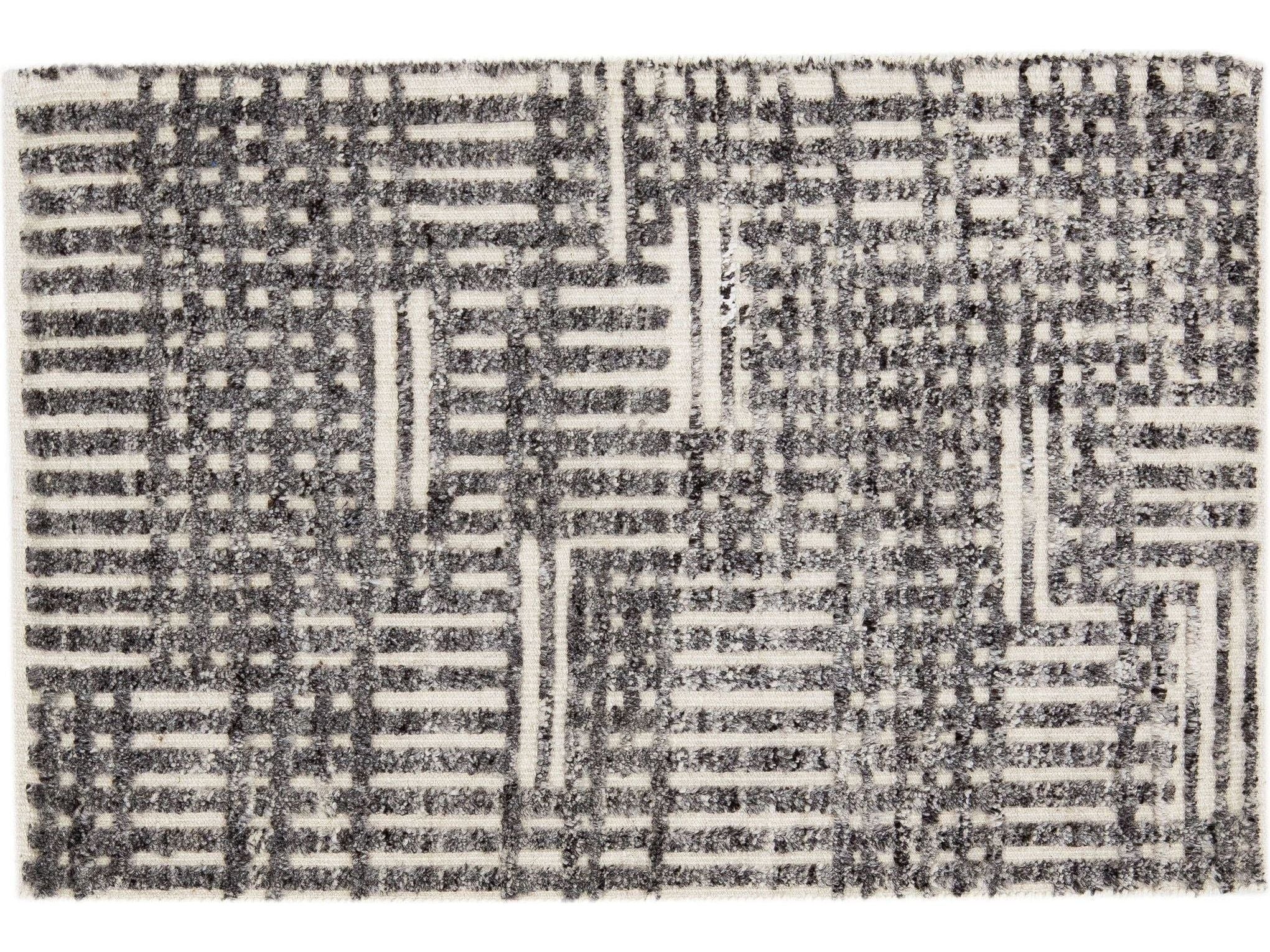 Modern Moroccan Style Custom Wool Rug