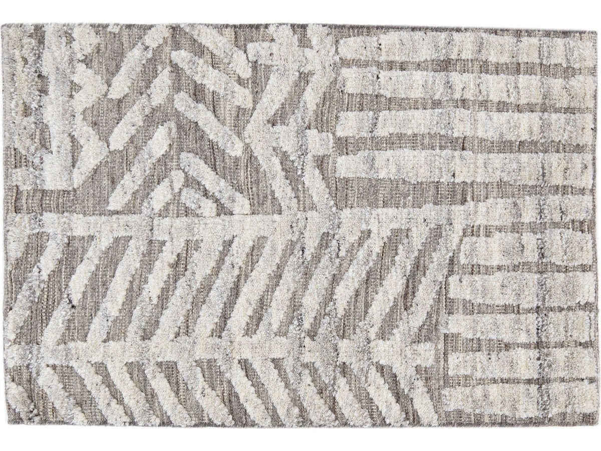 Modern Moroccan Wool Custom Rug