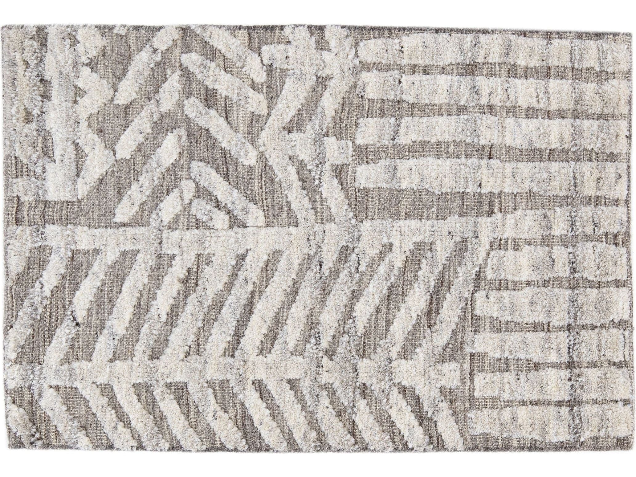 Modern Moroccan Style Custom Wool Rug