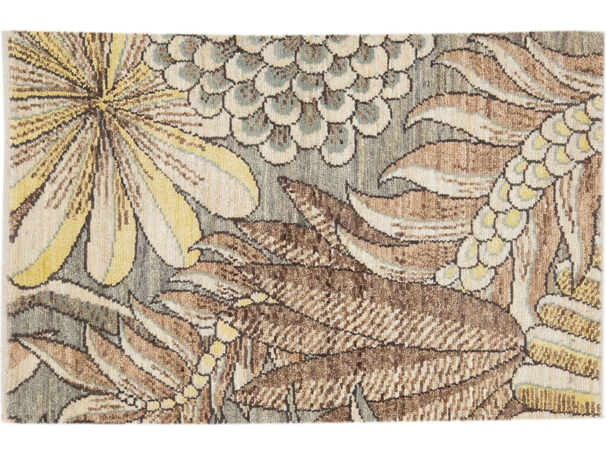 Modern Wool and Silk Custom Rug