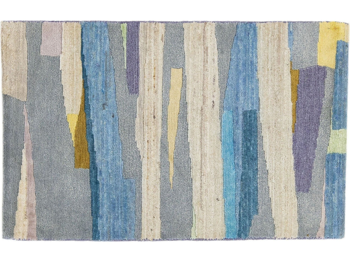 Modern Wool and Silk Custom Rug