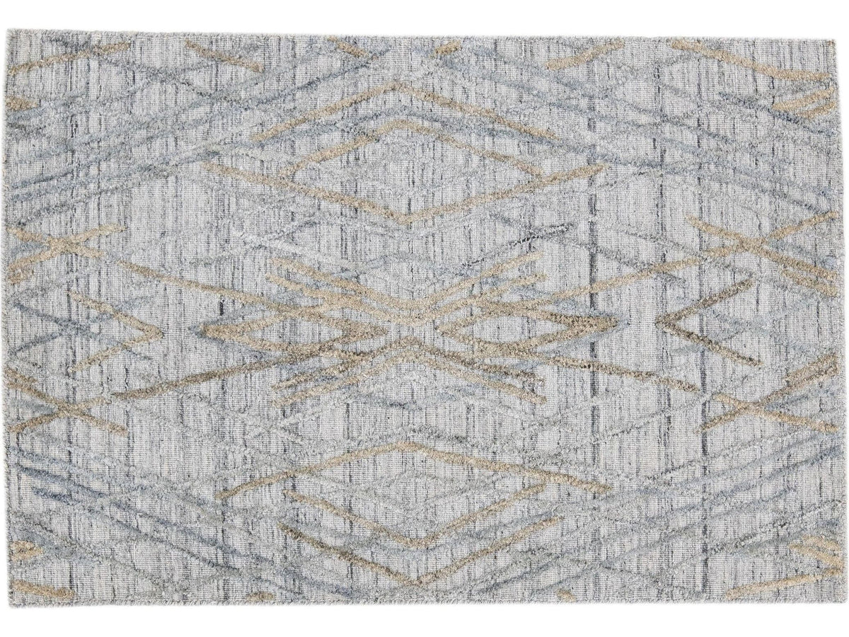 Modern Viscose Custom Rug