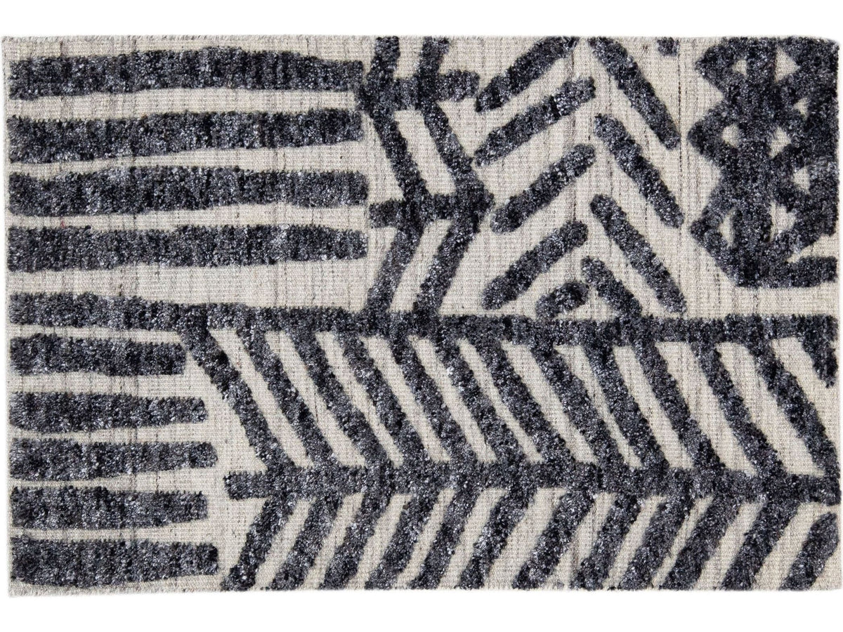 Modern Moroccan Wool Custom Rug