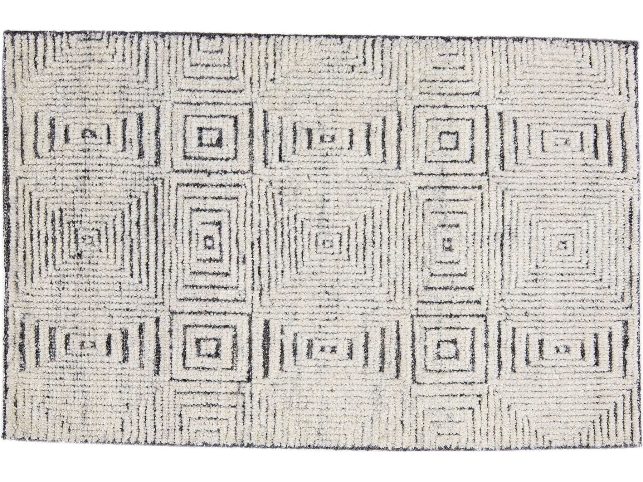 Modern Moroccan Style Custom Wool Rug