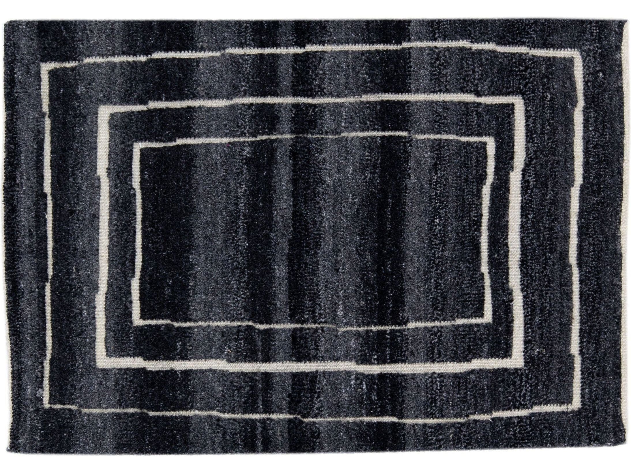 Modern Moroccan Style Custom Wool Rug