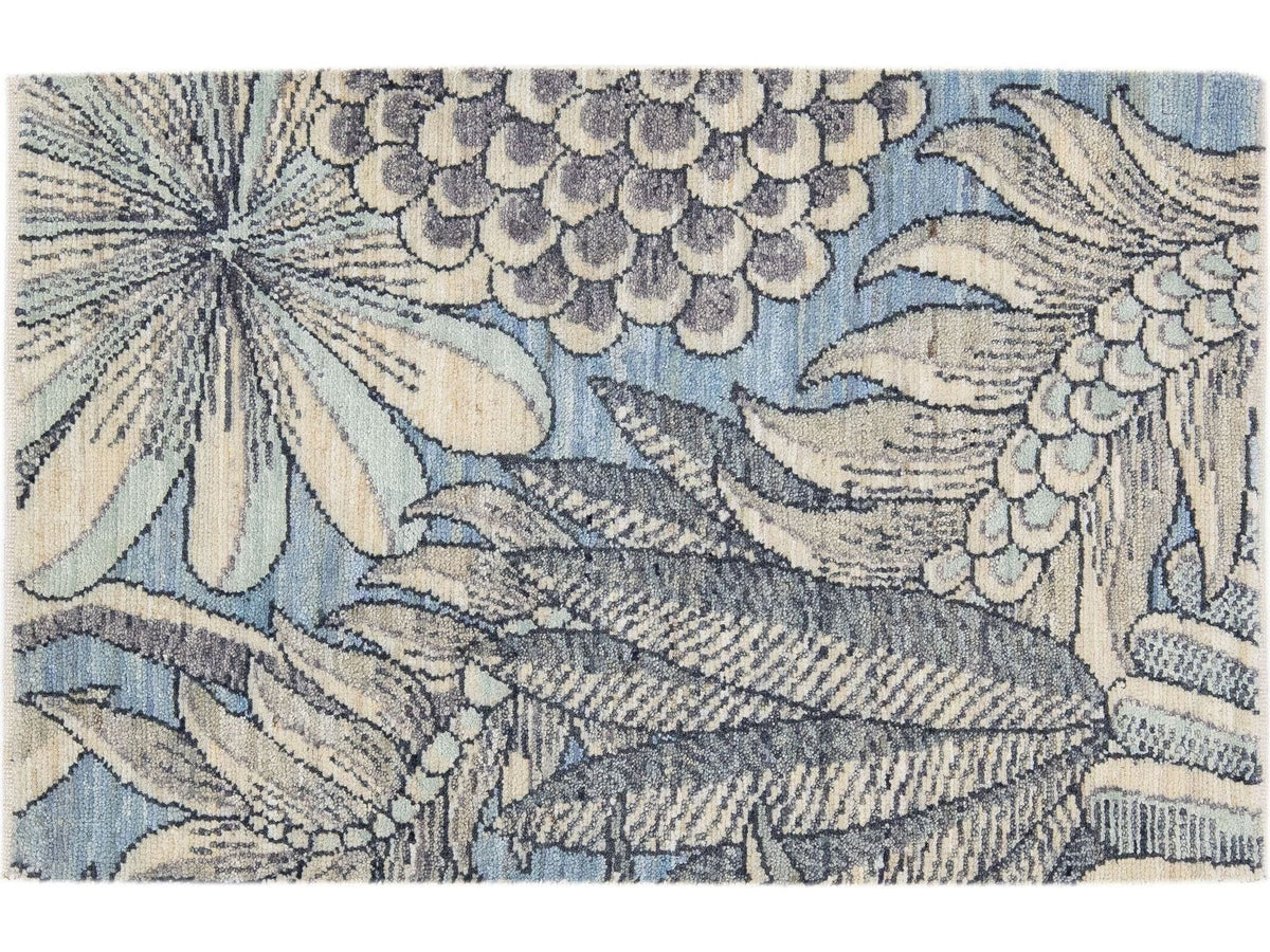 Modern Wool and Silk Custom Rug