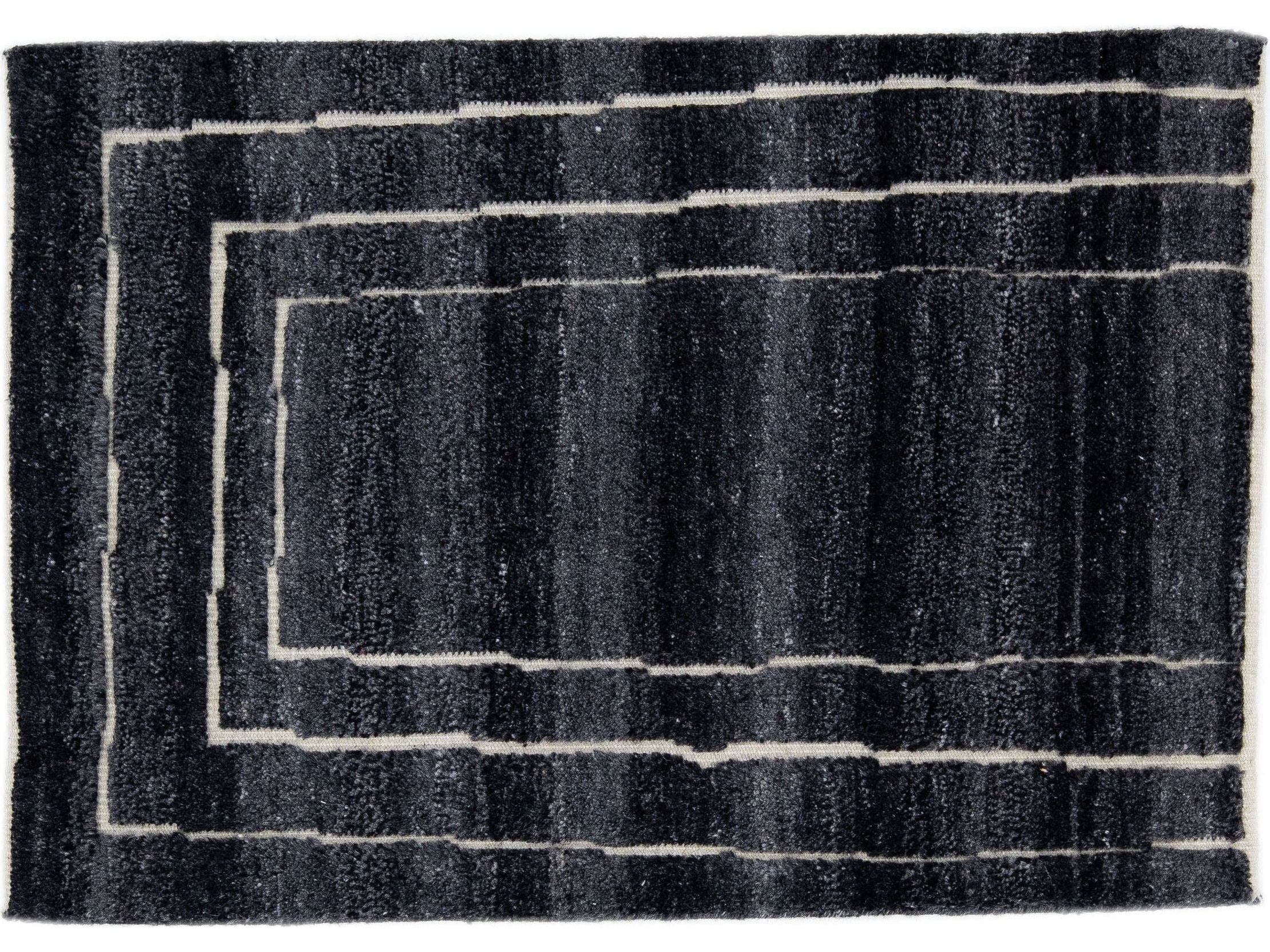 Modern Moroccan Style Custom Wool Rug