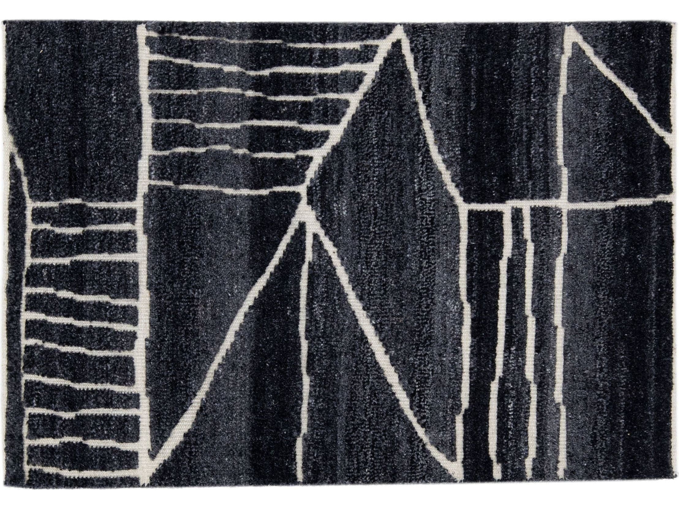 Modern Moroccan Style Custom Wool Rug