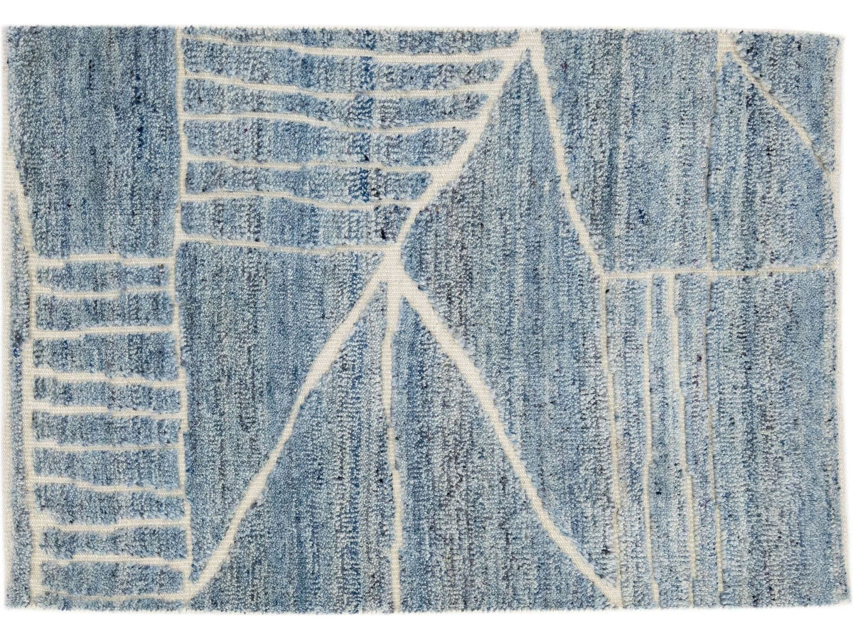 Modern Moroccan Wool Custom Rug