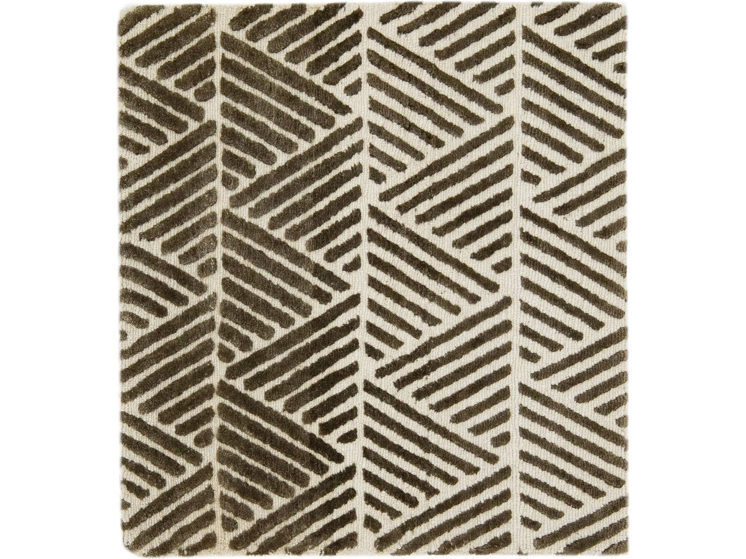 Modern Geometric Custom Wool Rug