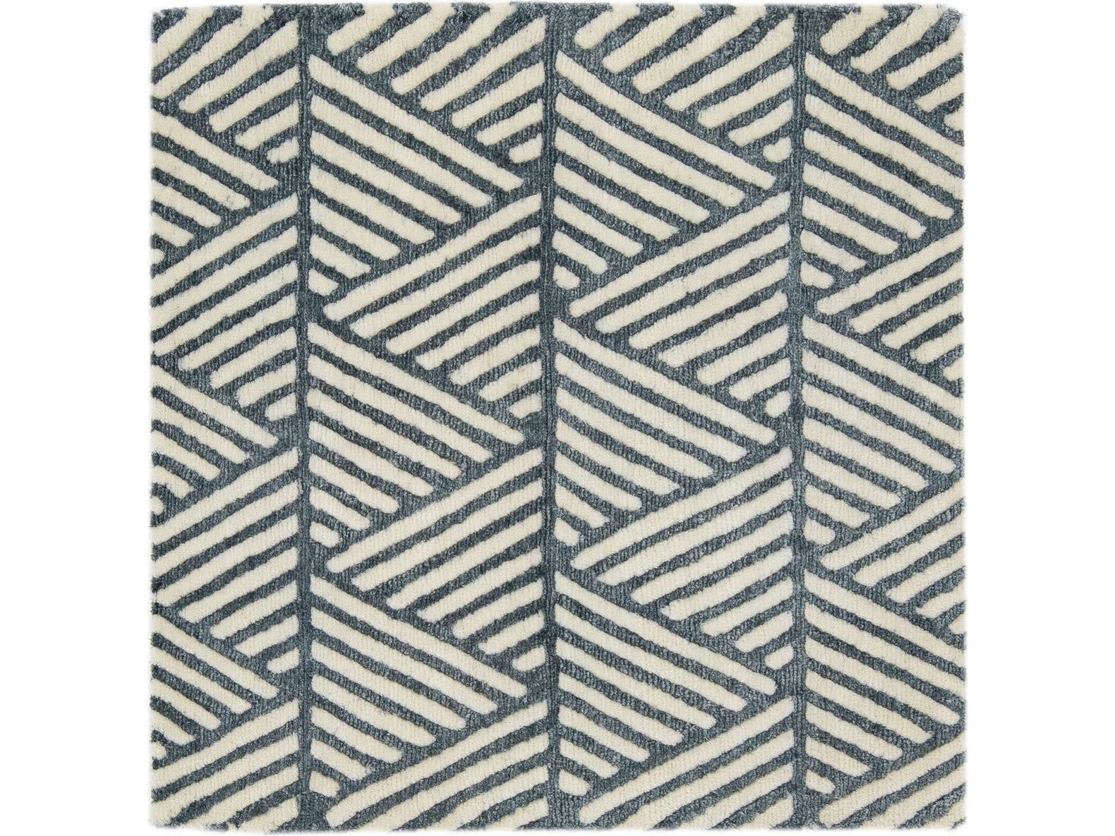Modern Geometric Custom Wool Rug