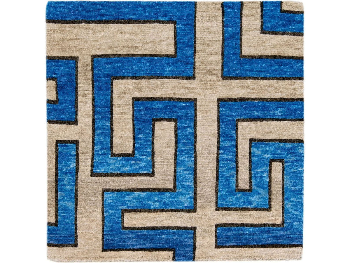 Modern Tibetan Wool Custom Rug