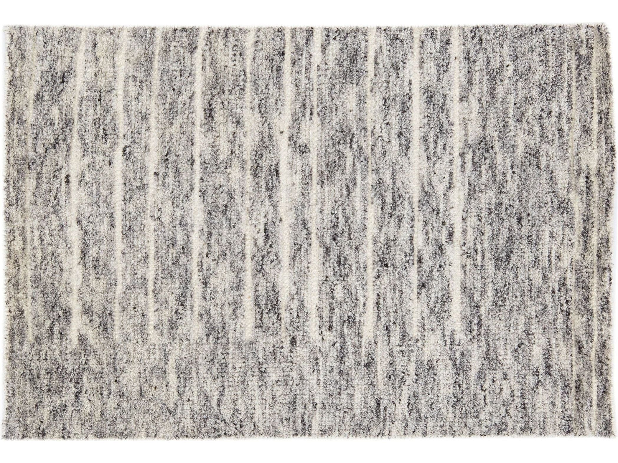 Modern Moroccan Style Custom Wool Rug