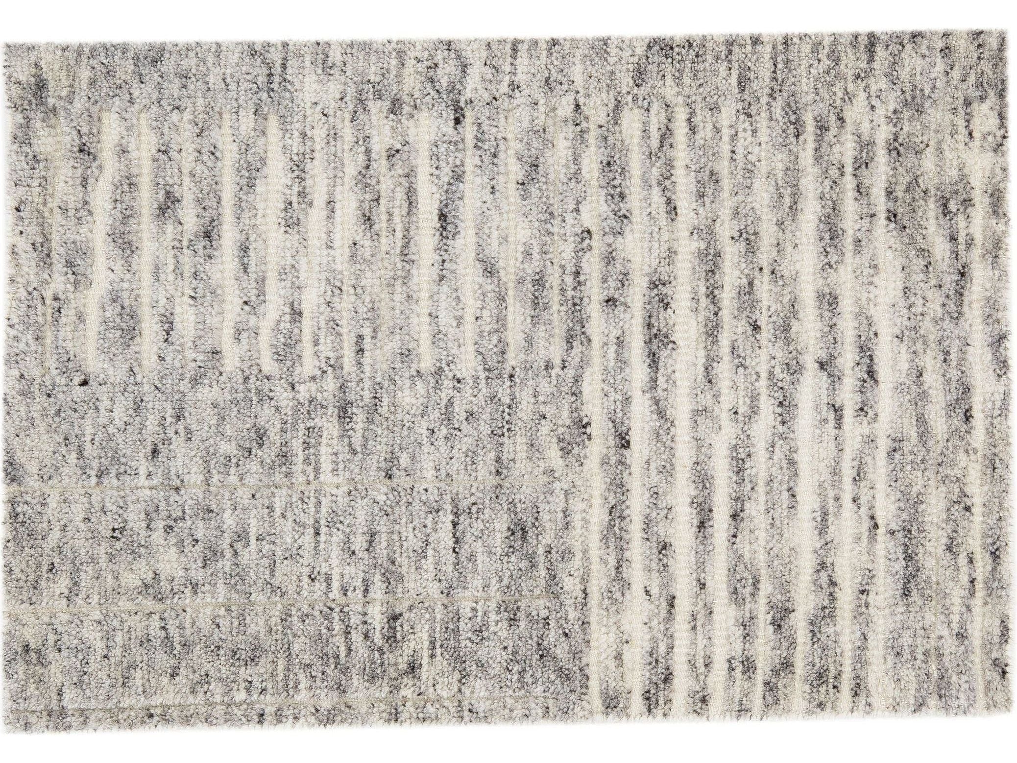 Modern Moroccan Style Custom Wool Rug