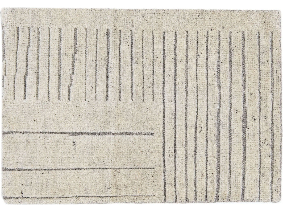 Modern Moroccan Wool Custom Rug