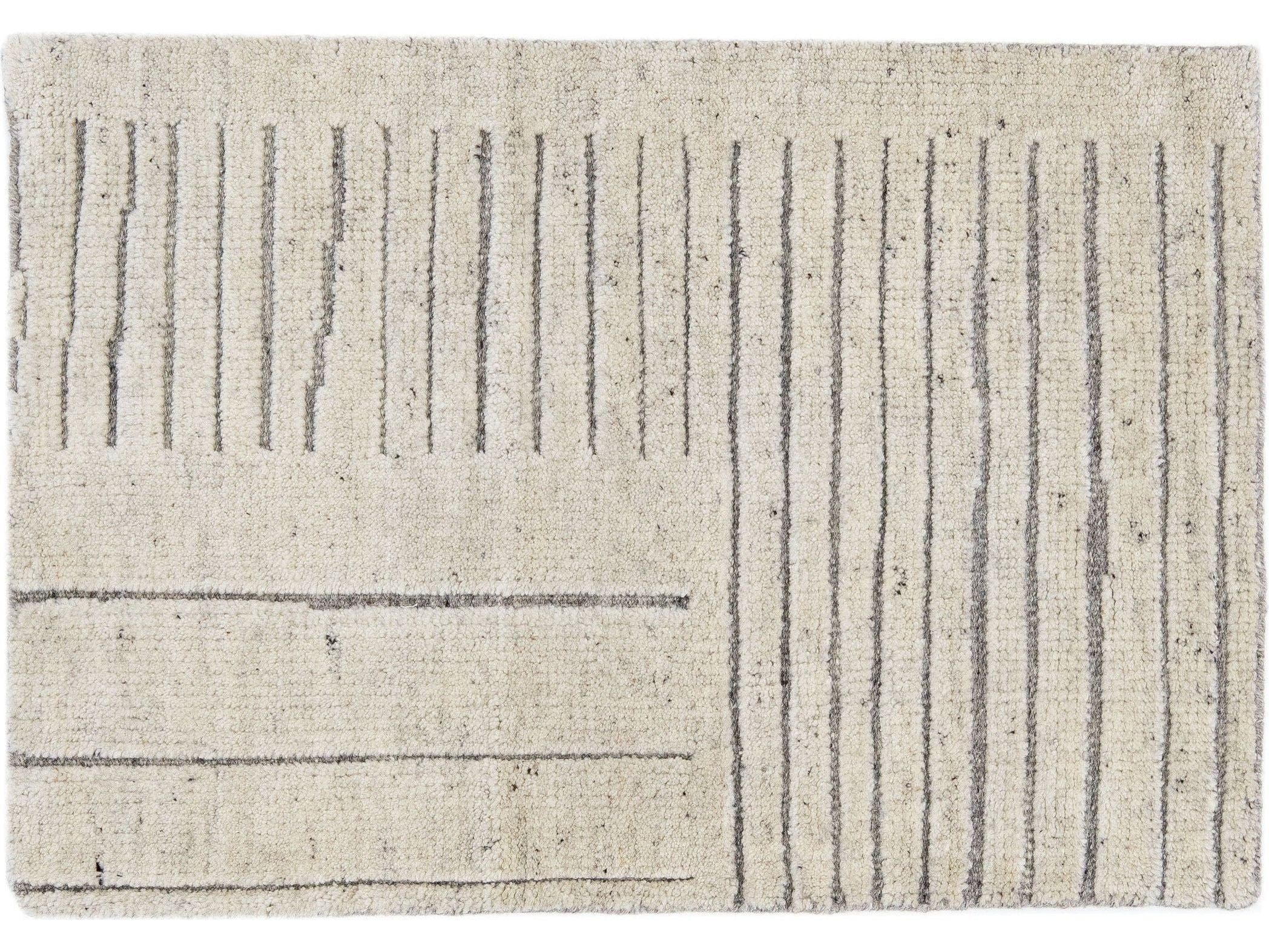 Modern Moroccan Style Custom Wool Rug
