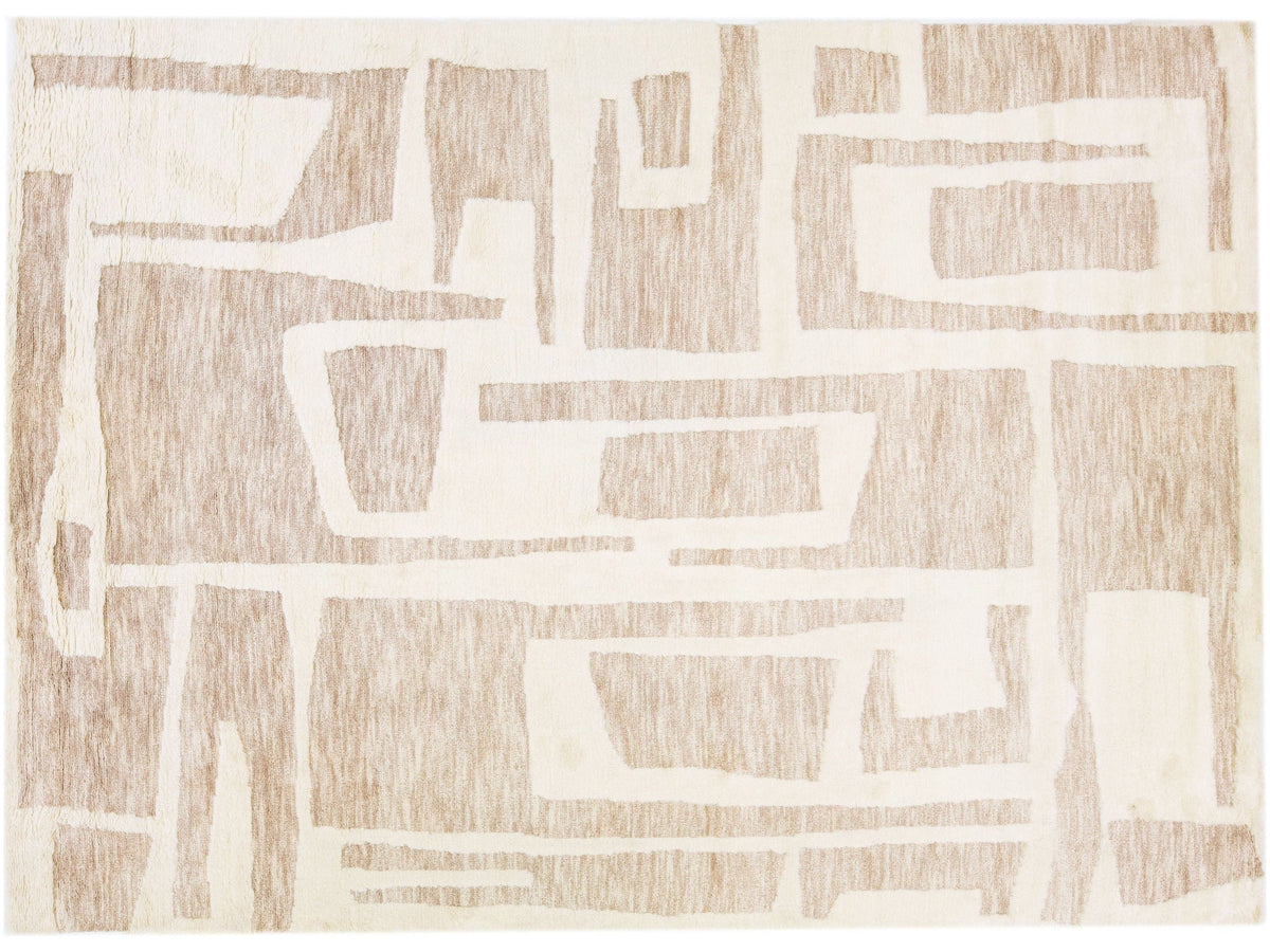 Modern Safi Wool Rug 10 X 14