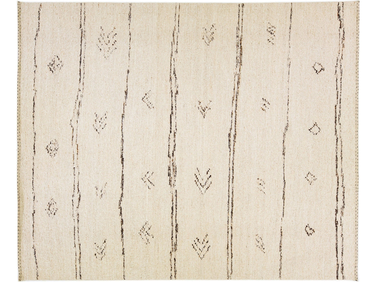Modern Moroccan Boho Wool Rug 12 X 15