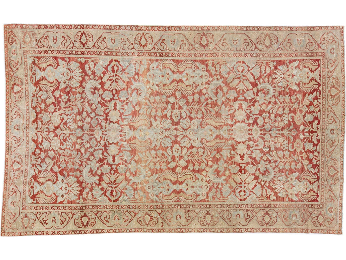 Antique Malayer Wool Rug 8 X 13