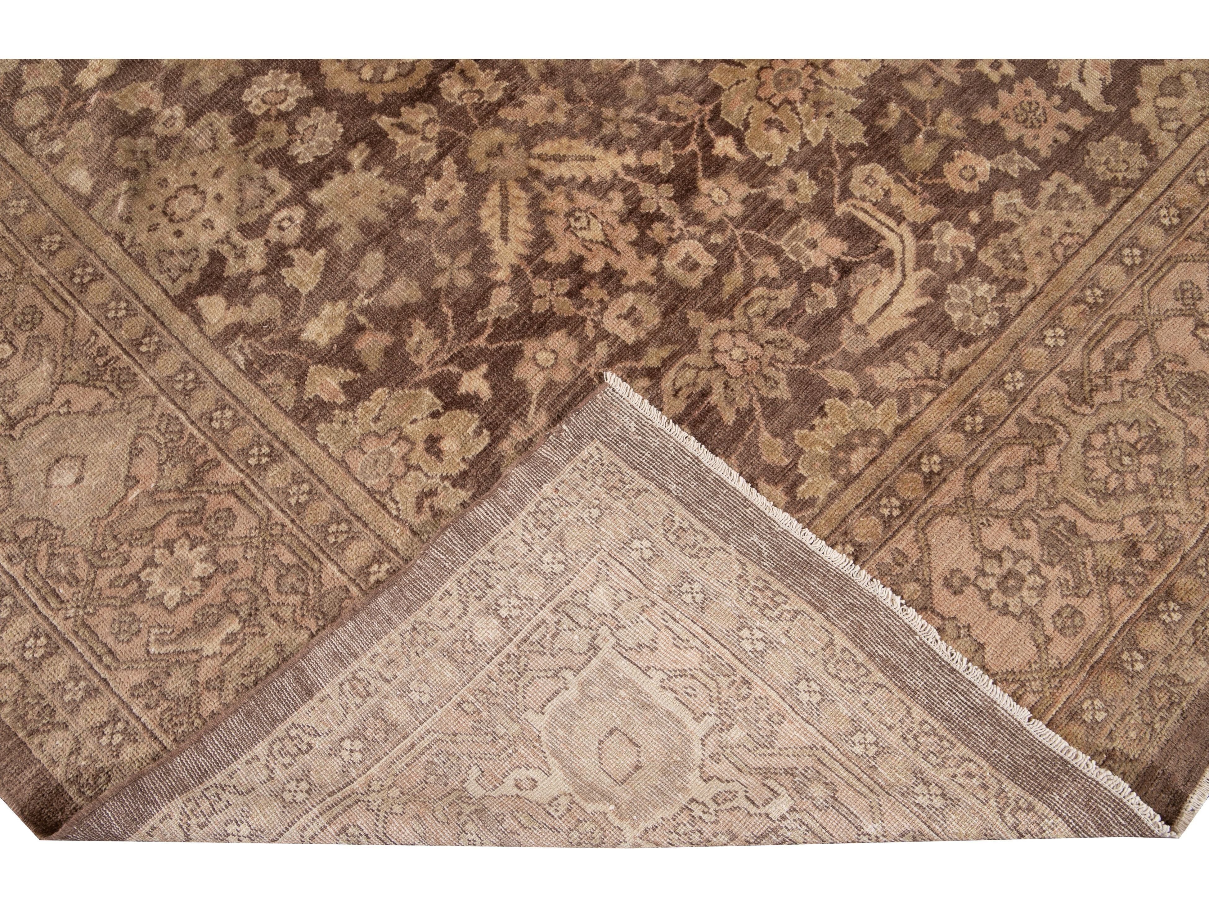 Antique Persian Mahal Wool Rug 10 X 12
