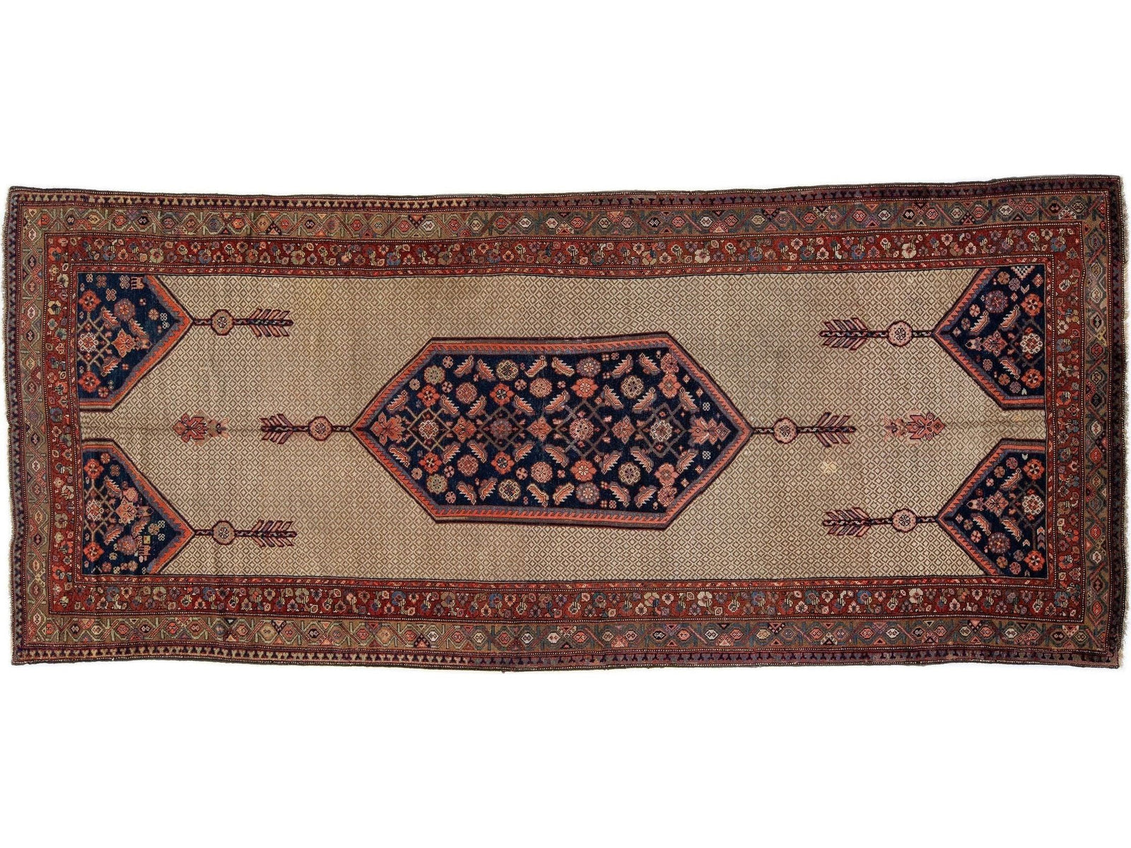Antique Persian Wool Rug 6 X 13