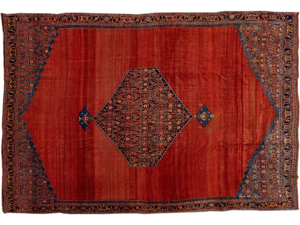 Antique Bidjar Wool Rug 12 X 17