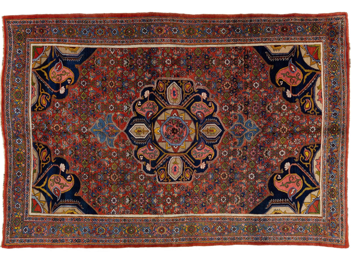 Antique Bidjar Wool Rug 8 X 11