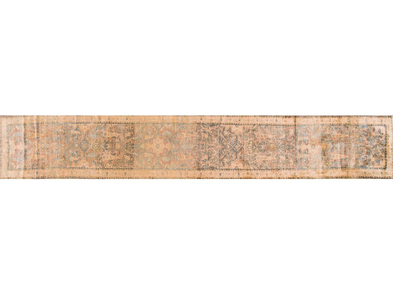 Early 20th Century Antique Persian Kerman Wool Runner, 3 X 21