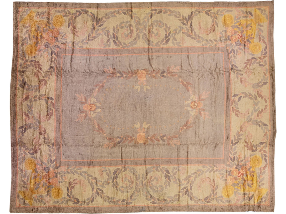 Vintage Donegal Wool Rug 15 X 19