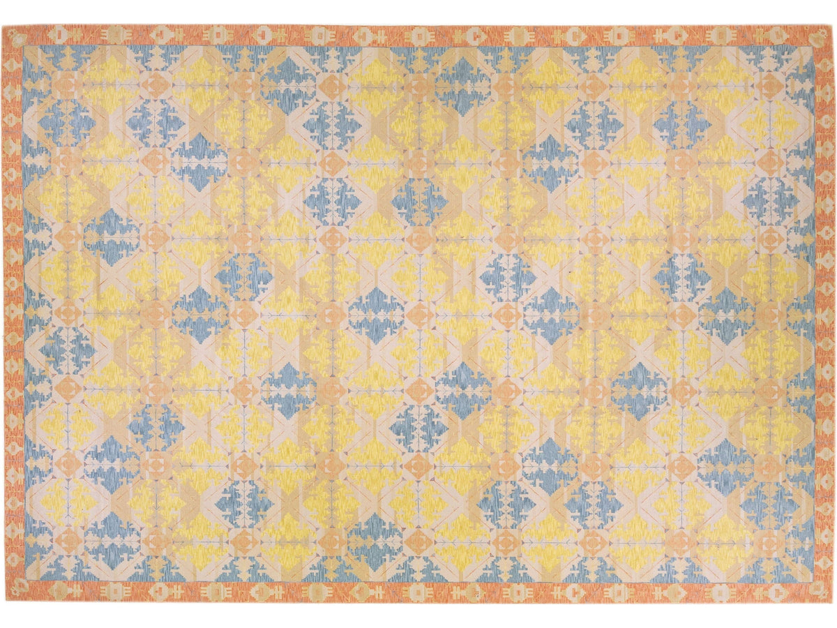 Modern Transitional Wool Rug 15 X 21