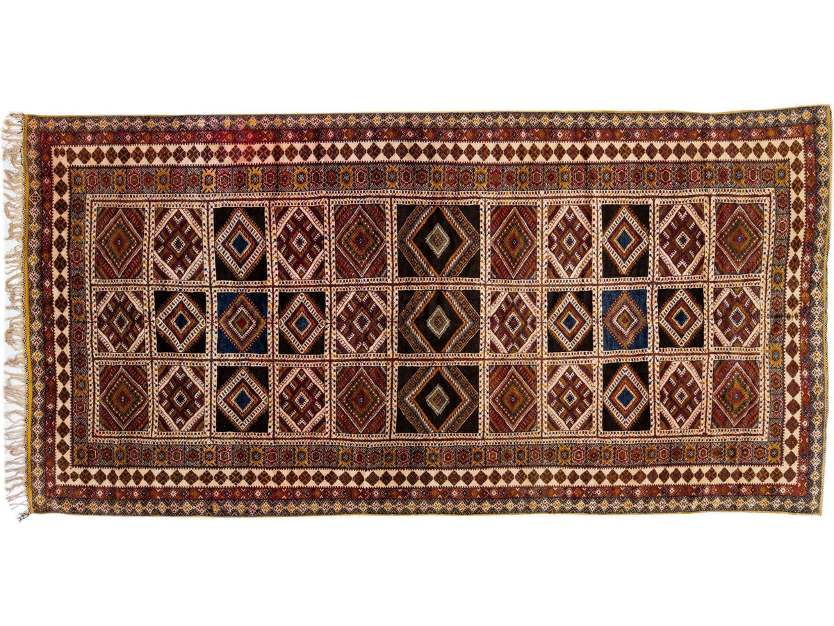 Vintage Moroccan Tribal Rug 8 X 16
