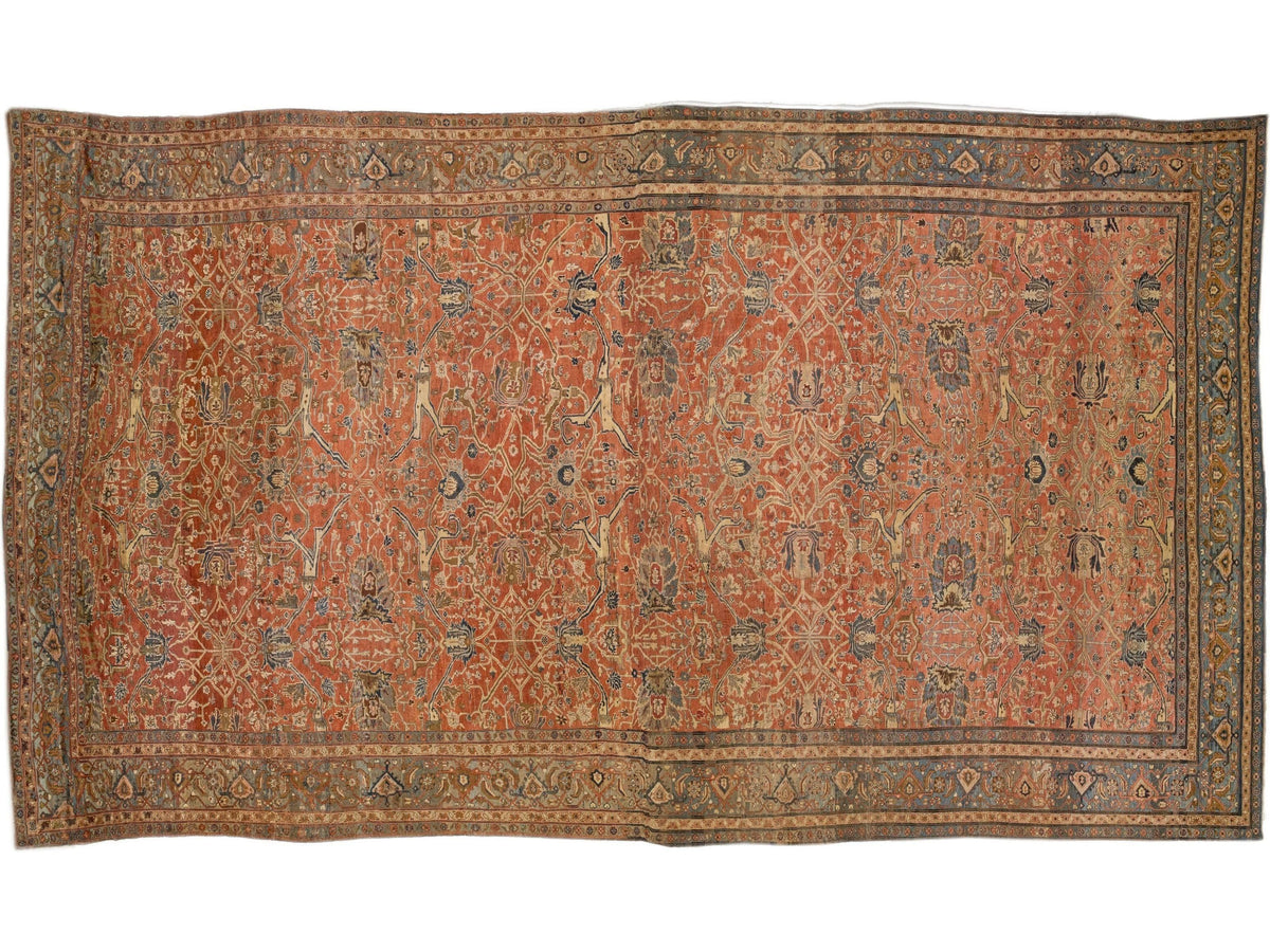 Antique Bakshaish wool Rug 14 X 25