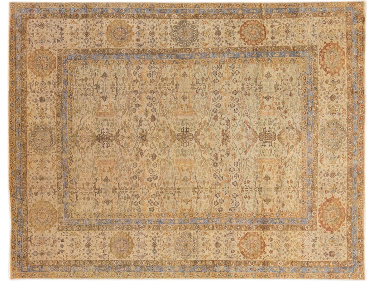Modern Indian Wool Rug 12 X 15