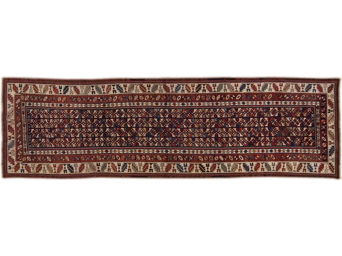 Antique Kurdish Wool Runner 3 X 11