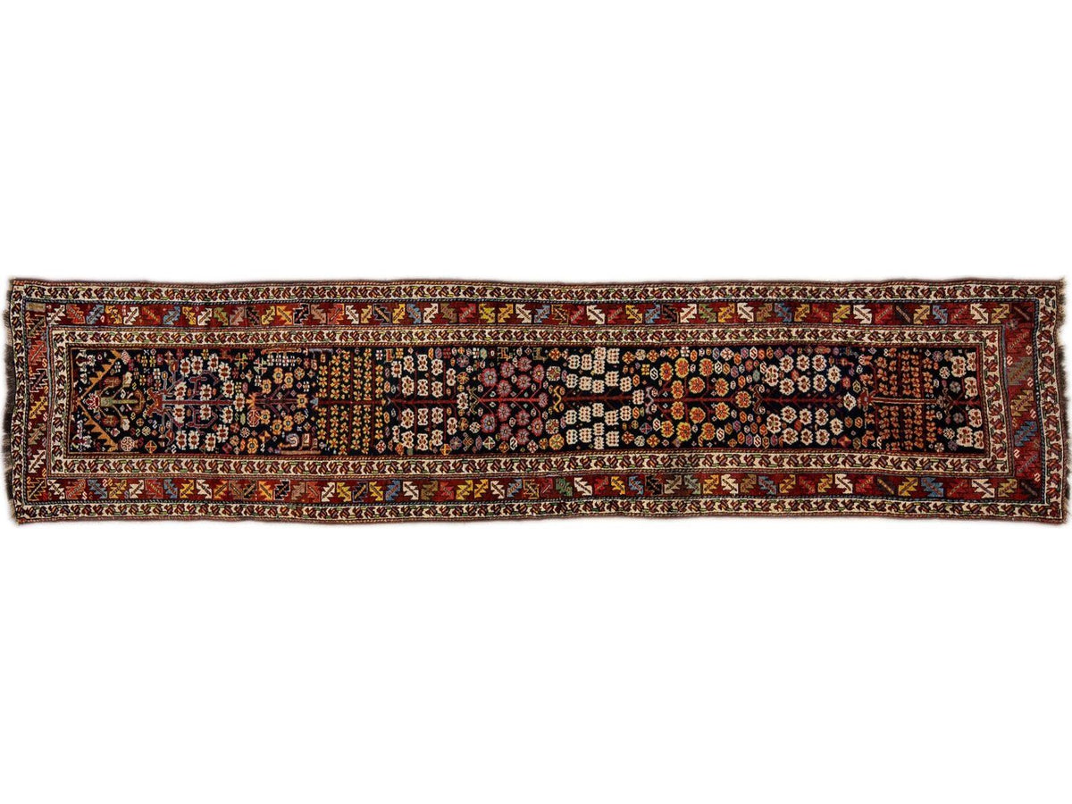 Antique Kurd Wool Runner 3 X 14