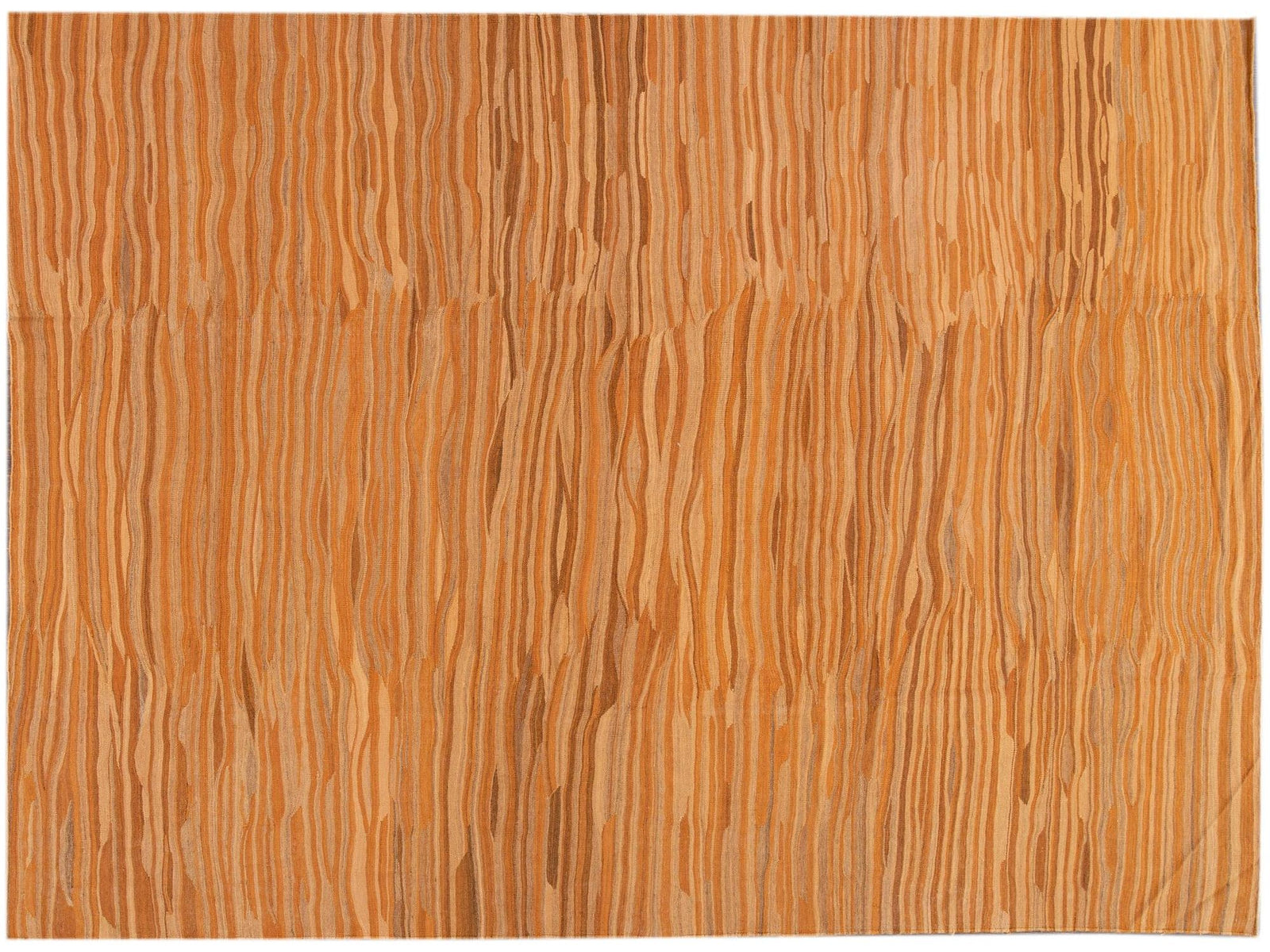21st Century Modern Kilim Wool Rug 10 X 13